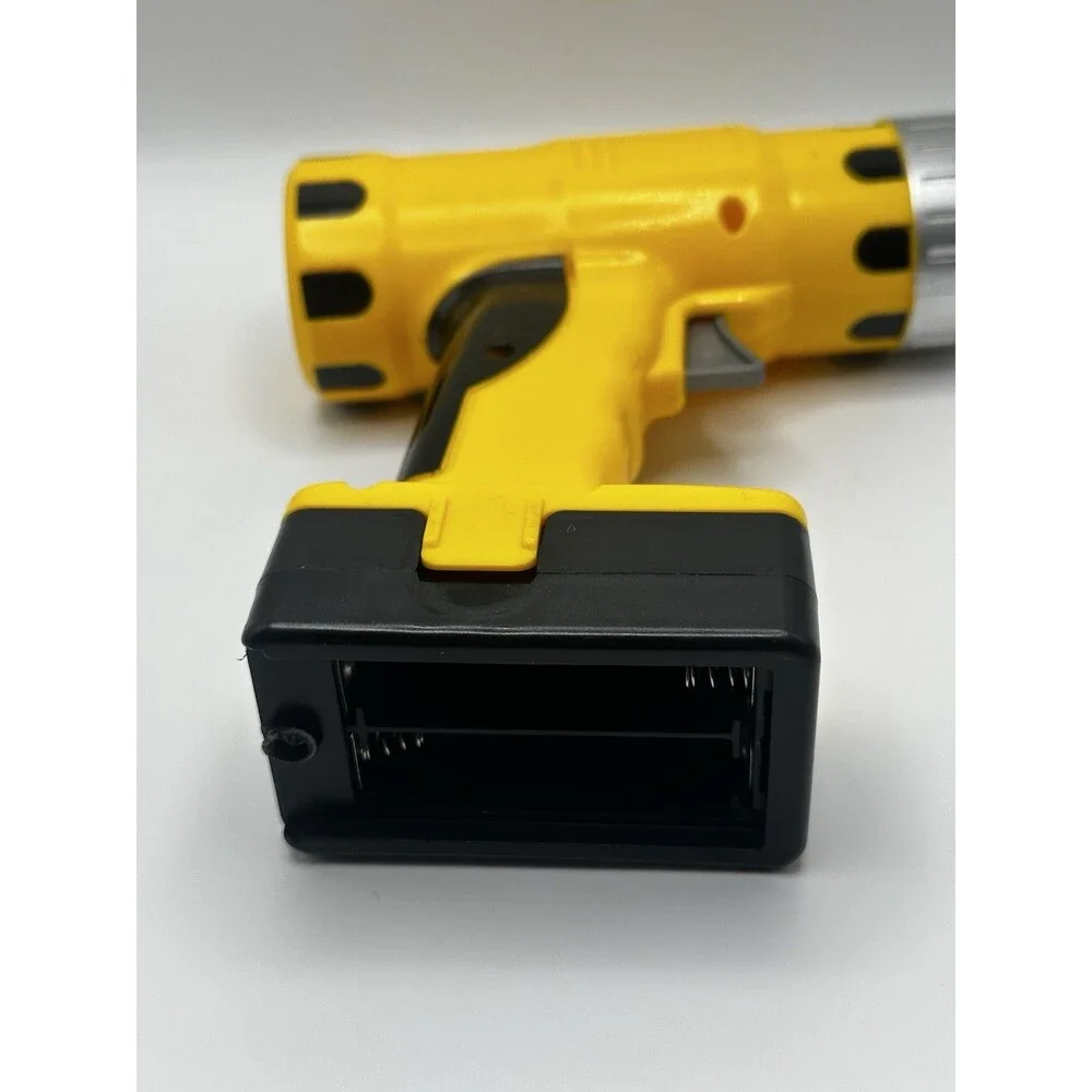 Power Tool Workshop Toy Cordless Drill Yellow Battery Operated Kids Play Set